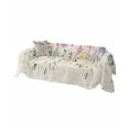 thumbnail image 2 of Spring Floral Sofa Covers for 3 Cushion,Washable Couch Cover for Sectional Sofa Slipcovers with Tassel,Vintage Eucalyptus Botanical Herb Summer Loveseat Covers Futon Cover Throw Blanket 71''x118'', 2 of 8