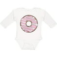 thumbnail image 3 of Inktastic Pink Donut, Donut Frosting, Donut Icing, Glaze Boys or Girls Long Sleeve Baby Bodysuit, 3 of 5