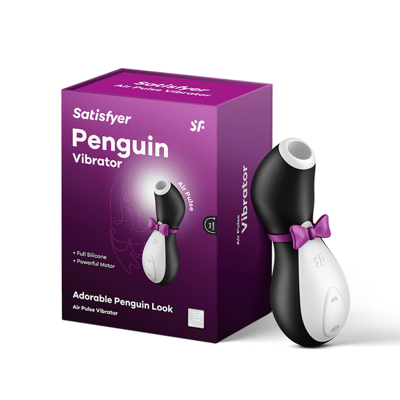 Satisfyer Penguin Air-Pulse Clitoris Stimulator - Non-Contact Clitoral Sucking Pressure-Wave Technology, Waterproof, Rechargeable
