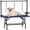 Blue, variant on BOFANG 47Inch Large Dog Grooming Table, Foldable at Home Adjustable Pet Station,Black