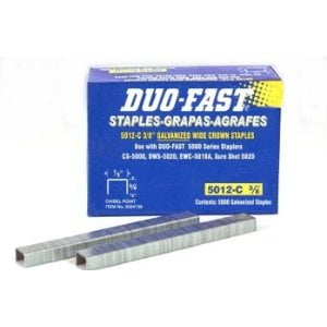 NEW DUO-FAST Staples 3/8" Long Strip 10,000 Counts 3112C 