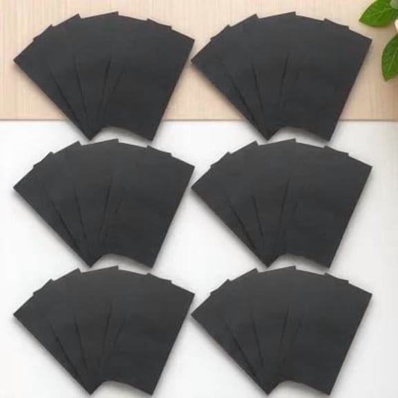 LOLIPPYY 120Pcs Cash Envelopes Selfadhesive Black Paper for Budget Management General Users
