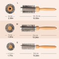 thumbnail image 5 of Professional Round Metal Hairbrush for Blow Drying Efficient Long Hair Styling, 5 of 18