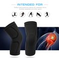 thumbnail image 2 of Bienvenido 2 protectores de rodilla antideslizantes y transpirables para hombres, para correr al aire libre, ciclismo (negro L), 2 of 6