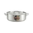 thumbnail image 2 of Stainless Steel Brazier Pan 15-Quart with Cover - NSF Certified Induction Brazier for Restaurant & Home Kitchen - Heavy Duty 18-8 Stainless Steel Cookware, 2 of 2