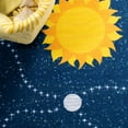 thumbnail image 5 of SAFAVIEH Kids Playhouse Solar System Machine Washable Runner Rug, Navy/Gold, 2'2" x 6', 5 of 10