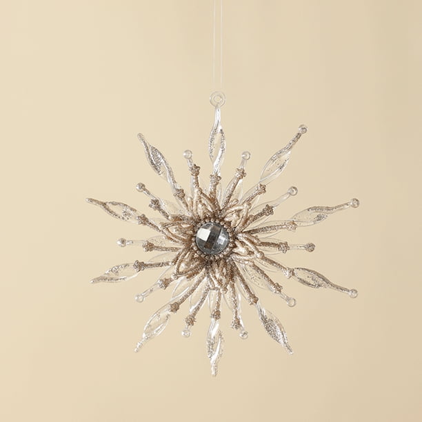 onlyliua Oferta Por Tiempo Limitado Adornos para Árboles de Navidad, Diseño de Escenas para Ventanas, Accesorios Colgantes, Acrílico Transparente, Forma Especial, Copo de Estereoscópico