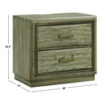 thumbnail image 2 of Steve Silver 2-Drawer NightstandExpertly crafted from oak veneers, solid Asian hardwoods, 2 of 8