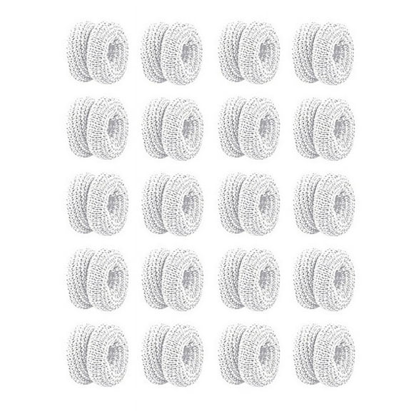 20Pcs Tubular Finger Bandage,Finger Cots, Soft, Resilient, Breathable, Fit, Fixed and Wrapped Sports Bandages,White