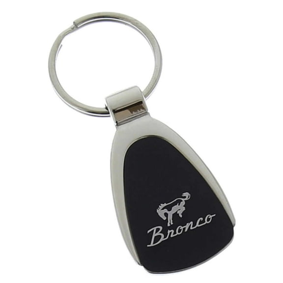 Ford Bronco Tear Drop Key Ring (Black)