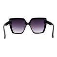 thumbnail image 2 of Womens Oversize Angular Butterfly Plastic Fashion Sunglasses Black Smoke, 2 of 4