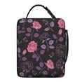 thumbnail image 6 of Botanical Insulated Lunch Box Student Reusable Lunch Bag with Water Bottle Holder Portable Lunch Bag Work Travel, 6 of 6