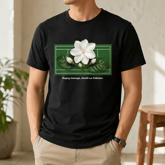 Alex Eala Sampaguita Court T-Shirt, Filipino Tennis Inspired Graphic Tee, 2026 Champion Fan Shirt