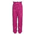 thumbnail image 6 of UJNDER Carnival Women's Sequin Casual Pants Party Fashion High Waist Drawstring Leggings Style Hot Pink XXL, 6 of 7