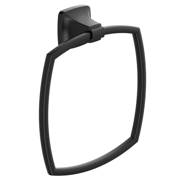 Open Box American Standard 7353190.243 Townsend Towel Ring, Matte Black