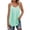 Green, variant on Baqcunre Women Pleated Spaghetti Strap Camisole Casual Sleeveless Fashion Shirt Womens Clothes Tank Tops for Women 2023 Shirts for Women Womens Tops,Blue,L