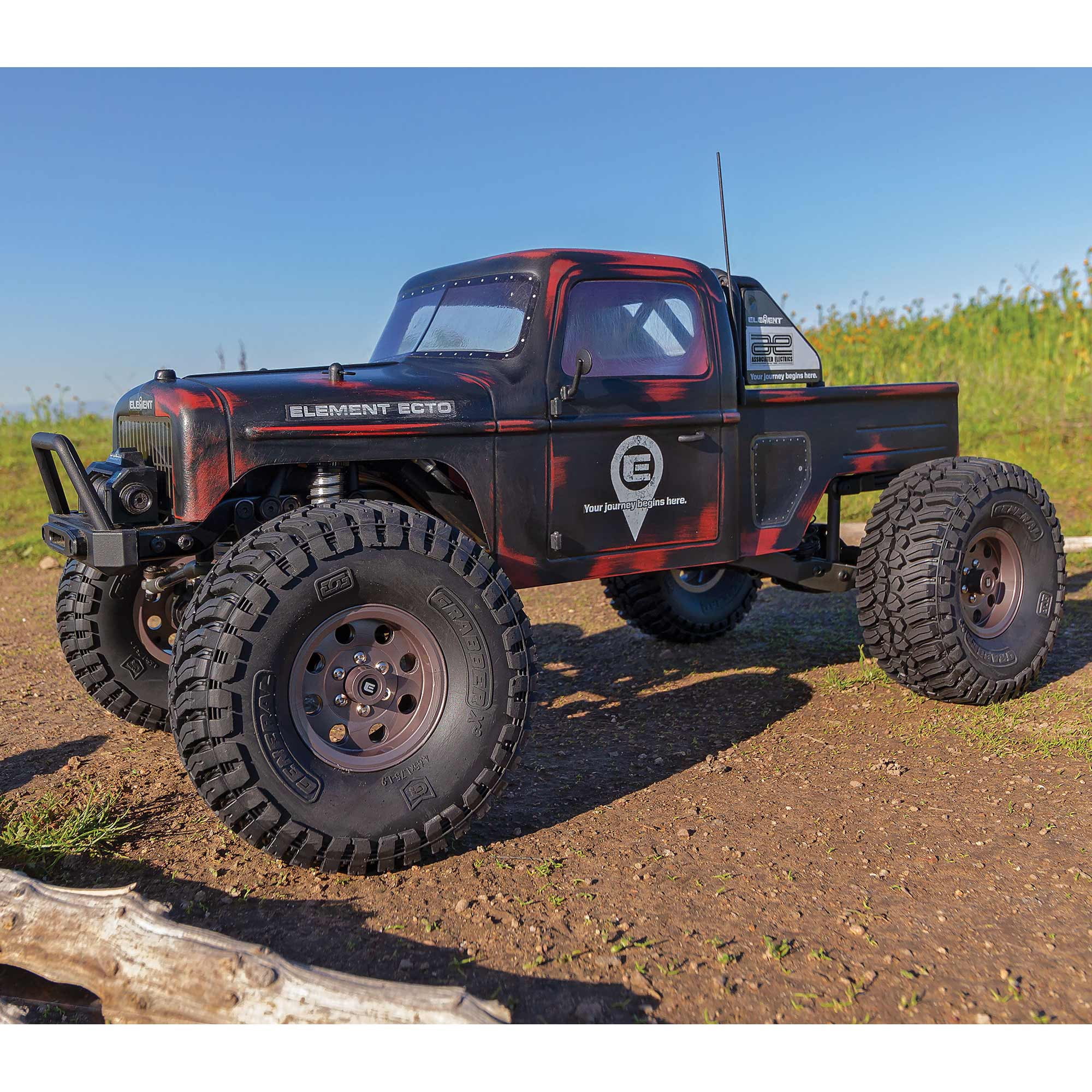 Element RC Enduro Ecto Black Trail Truck 4x4 RTR Rock Crawler w/2.4GHz Radio
