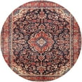 thumbnail image 1 of Ahgly Company Indoor Round Traditional Saffron Red Medallion Area Rugs, 3' Round, 1 of 6