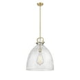 thumbnail image 3 of Innovations Lighting  Newton Bell - 1 Light 18" Stem Hung Pendant Brushed Brass/Seedy, 3 of 5