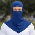 thumbnail image 4 of Domuza Balaclava men women solid color face mask 2026 Summer Cooling Sun UV Protection Hood Breathable Full Head Mask Face Cover for Cycling Fishing Royal Blue One Size, 4 of 4