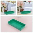 thumbnail image 3 of PAMINGONO 8Pcs Green Rectangle Flower Mud Tray Floral Foam Holder for Wedding Party Decorations, 3 of 8