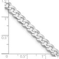 thumbnail image 2 of 925 Sterling Silver Rhodium Plated 5.75mm Flat Curb Chain Necklace 20 Inch Chain Necklace for Women and Men, 2 of 2