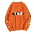 thumbnail image 5 of WEAIXIMIUNG Sweatshirts pour Femmes Vestes à Fermeture Éclair Complète Oversize Manches Longues Col Rond Sweatshirts Imprimés Lettres Pull Léger Ample Blouse Top, 5 of 5