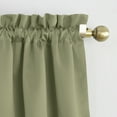 thumbnail image 2 of Sun Zero Nolan Energy Saving Blackout Rod Pocket Curtain Panel, 40"X63", Sage Green (Single Panel), 2 of 7
