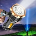 thumbnail image 4 of Lksixu Portable LED Flashlight, High Lumens Long-Range Flash Light with COB Side Lights and Hook, 5 Modes USB Rechargeable Hand Torch Light Waterproof Spotlight for Camping Hiking Emergency, 4 of 8