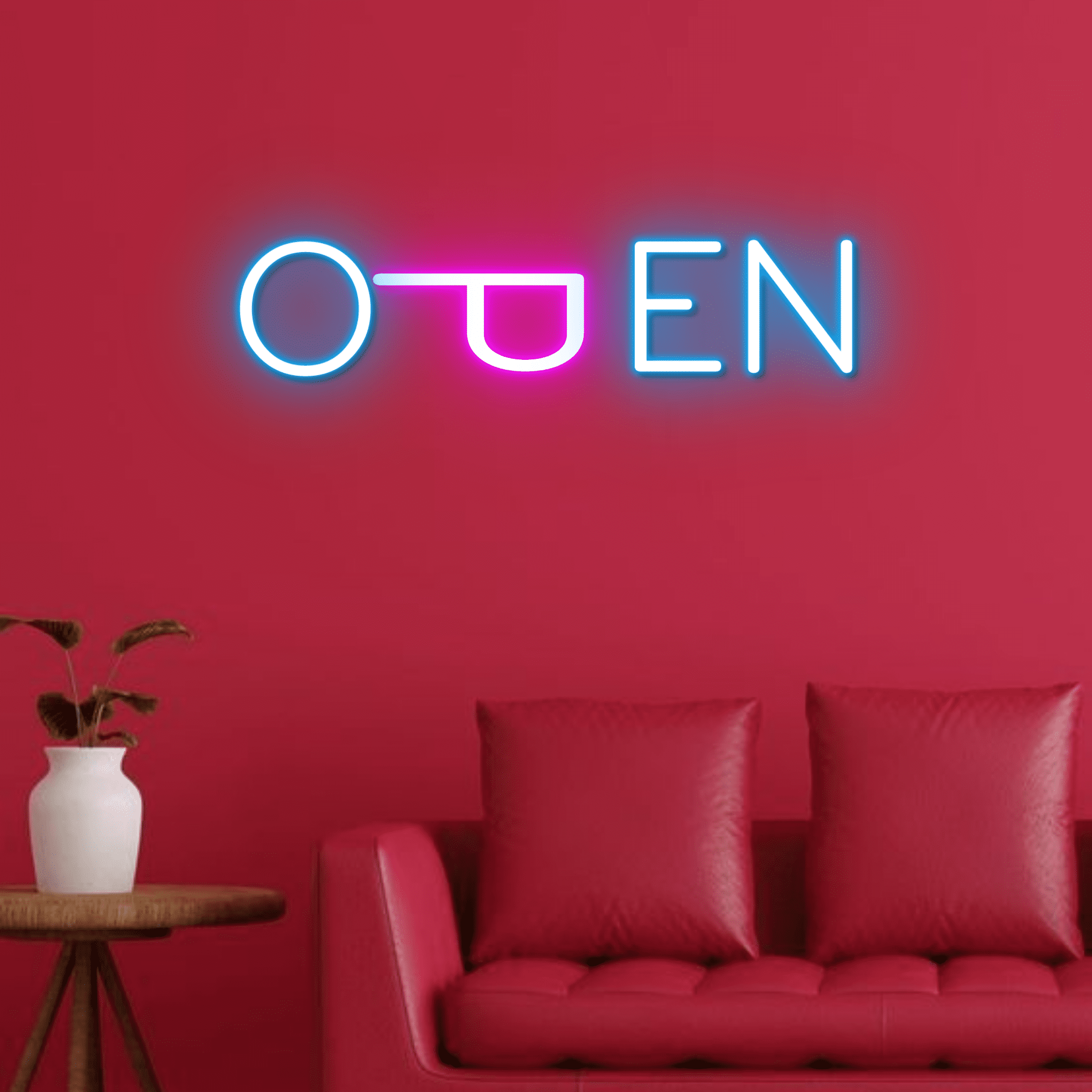 Glowneon Basic Open Neon Signs, Long-lasting Welcome Sign for Store