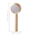 thumbnail image 4 of Cabezal de ducha Filtro de ducha de mano de alta presión Accesorios de baño de aluminio, Dorado Eigraketly HA000703-01B, 4 of 6
