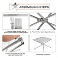 thumbnail image 4 of Folding Campfire Stand Portable Folding Fire Pit Portable Fire Pit Outdoor Metal Holder Metal Brackets,Medium, 4 of 5