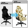 thumbnail image 5 of Xixirimido Gaming Chair Covers Stretch Removable Washable Computer Reclining Gaming Chair Protector Slipcovers with Armrest Covers, Bee Sunflower Beige, 5 of 8