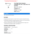 thumbnail image 2 of Front Right Window Regulator - Compatible with 1992 - 2002 Ford E-150 Econoline - Dorman, 2 of 2