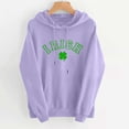 thumbnail image 5 of Nmnitkp Hoodies for Women High-end Fabric Hoodies Y2K Casual Shamrock St Patrick's Day Shirt Irish Tees,Graphic Hoodies With Pocket Purple,L, 5 of 6