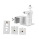 thumbnail image 3 of Soporte para cámara de seguridad con ángulo ajustable y ganchos laterales giratorios y fáciles de instalar. Blanco, 3 of 9