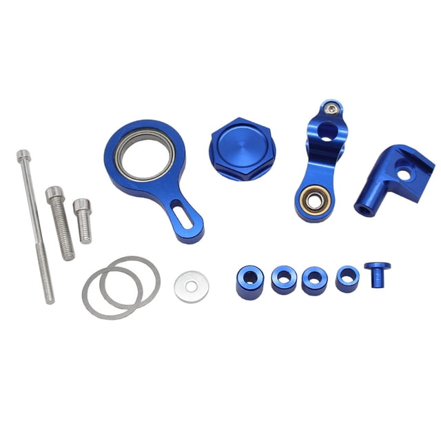 Juego de Soporte de amortiguador de dirección de motocicleta kusrkot CNC para R6 R1 alta confiabilidad Azul