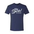 thumbnail image 2 of Wild Bobby, Yay Sports Do the Things Get the Points Father's Day Mens Premium Tri Blend Tee, Vintage Navy, Small, 2 of 6