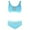 Blue, variant on Sakmal Blue Womens Swimsuits Sheer Bikinis Mesh Swimwear Padded Triangle Push Up Swimsuit Sets