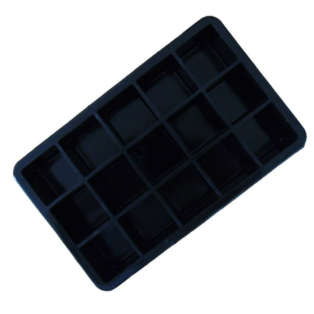 Naiovety Molde de silicona para cubitos de hielo, portátil, Flexible, 15 rejillas, reemplazo lavable, antiadherente, pudín de helado, molde para cubitos Type2 NO2 Naiovety JJ24198-01