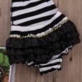 thumbnail image 2 of Mialoley Baby Girls Romper,Stripe Patchwork Halter Jumpsuit+Sequin Bow Headband, 2 of 8