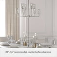 thumbnail image 5 of Hunter - Kerrison 8-light Brushed Nickel, Large Chandelier, Dimmable, Candle Shaped, for Bedrooms, Kitchens, Dining, Living Rooms - 19533, 5 of 7