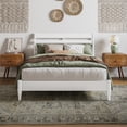 thumbnail image 2 of Savannah Full Wood Low Profile Platform Bed in White, 2 of 13