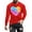 Red(Type 24), variant on NuoCaiYun Men's Fashion Valentine's Day Tops Sports Casual Long Sleeve Loose Round Neck Pullover Comfort Blouses