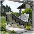 thumbnail image 3 of Vivere Authentic Brazilian Double Cotton Hammock, Outdoor Hanging Daybed, Luxo, 3 of 5