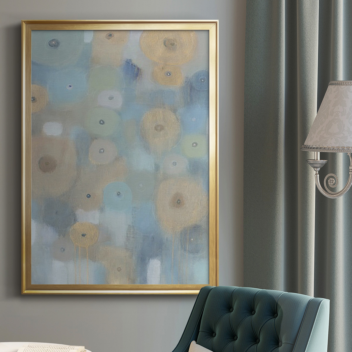 Spinning Wheels II Premium Framed Print, in Gold, Black, or Silver - Ready to Hang
