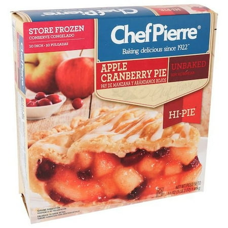 Chef Pierre Hi-Pie 10 inch Apple Cranberry Unbaked Pie 3.19 Pound — 6 per case Chef Pierre Hi-Pie 10 inch Apple Cranberry Unbaked Pie 3.19 Pound — 6 per case