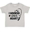 thumbnail image 3 of Inktastic I Hooked Opa's Heart with Fishing Rod Boys or Girls Toddler T-Shirt, 3 of 5