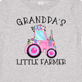 thumbnail image 4 of Inktastic Grandpa's Little Farmer Pink Tractor and Flowers Boys or Girls Baby T-Shirt, 4 of 5