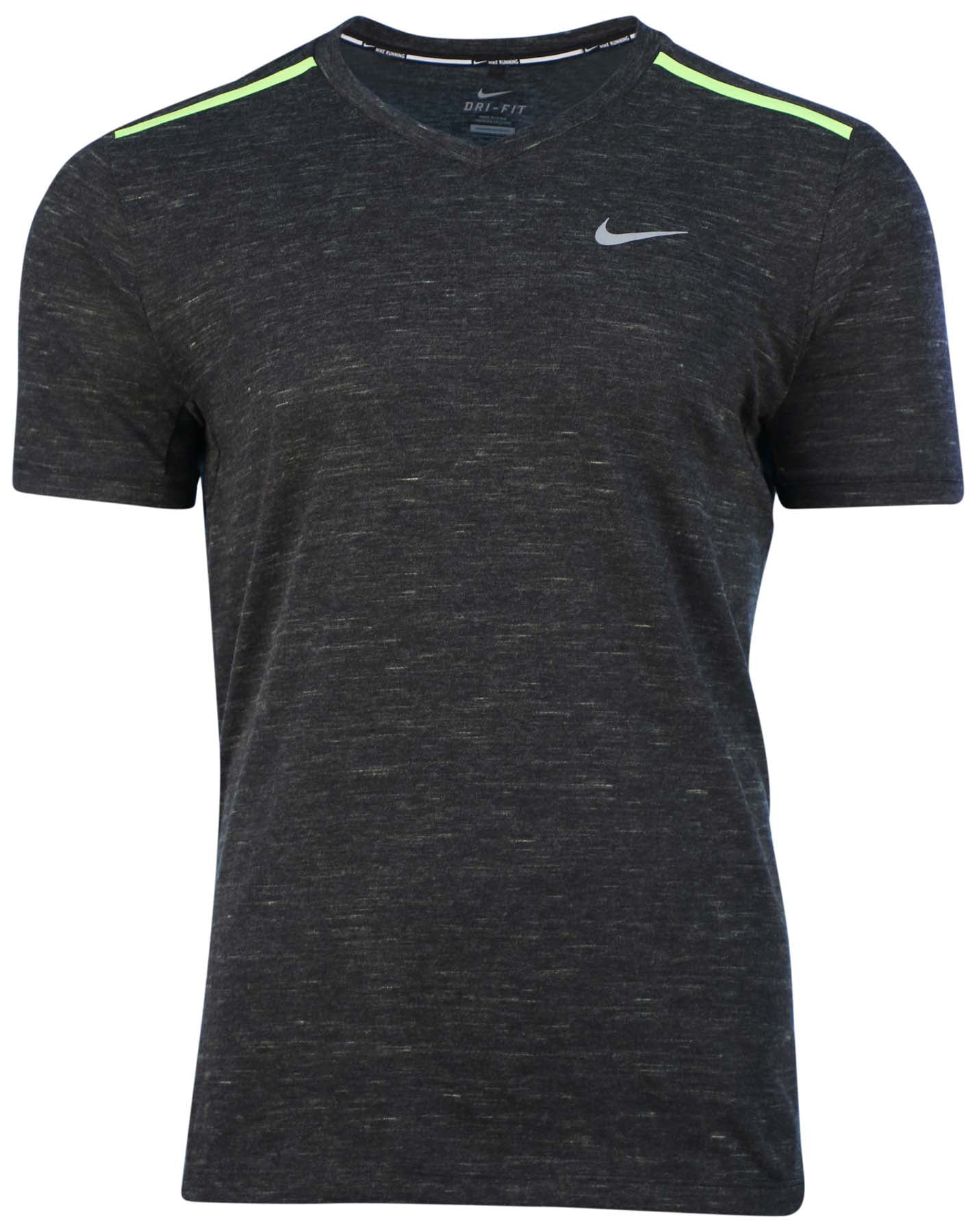 Schep fascisme Geestig Nike Men's Dri-Fit Neon V-Neck Running T-Shirt - Walmart.com